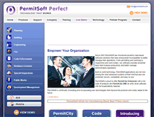 Tablet Screenshot of permitsoft.com